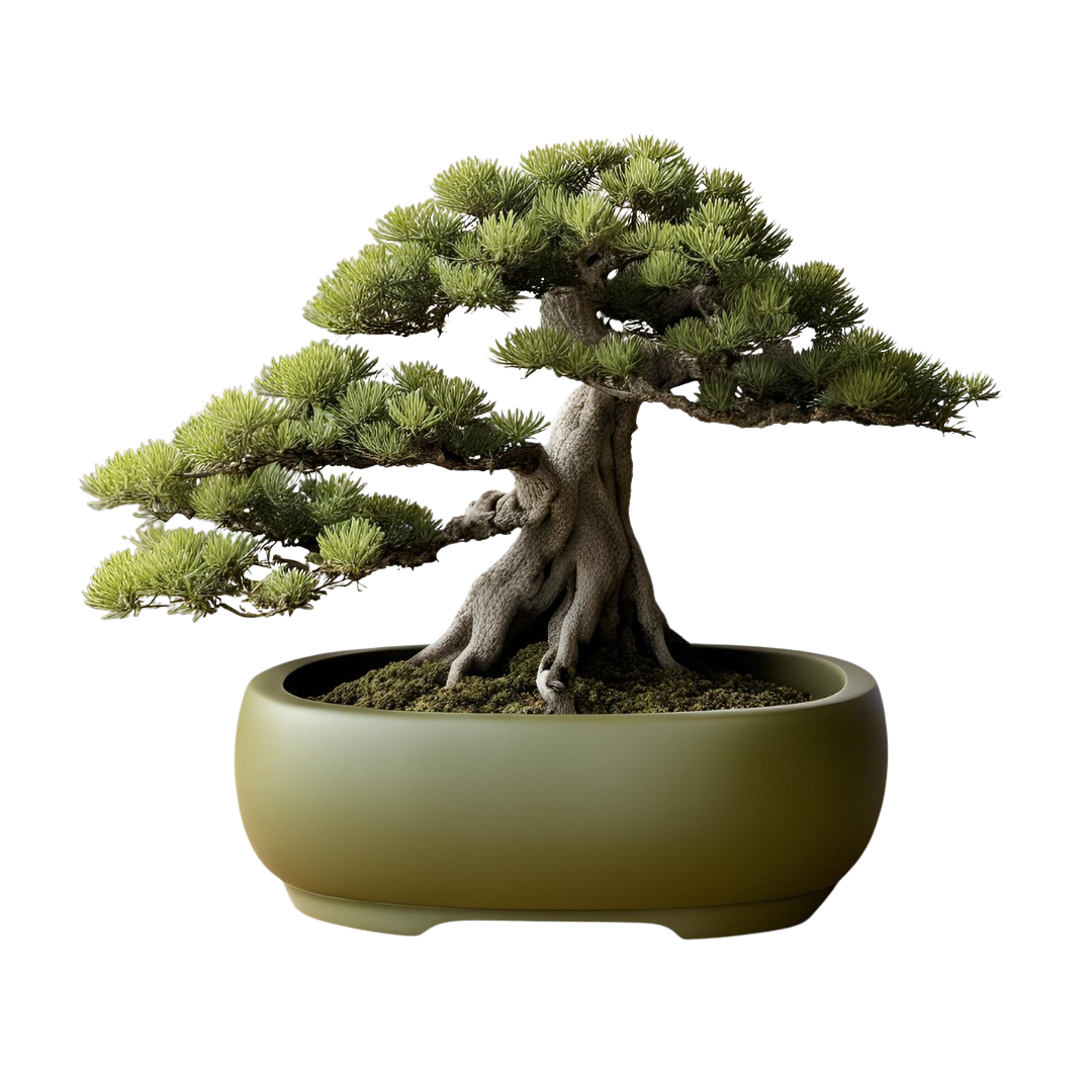 קערת עציץ בונסאי יפני בעיצוב מסורתי